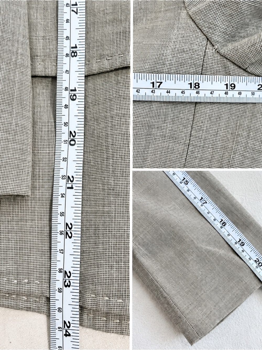 Tahari women’s pinstripe gray taupe suit jacket blazer size 12 Arthur S Levine - Picture 9 of 9